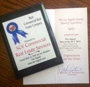 Best of 300x290 - SCV Commercial wins "Best of" 2012